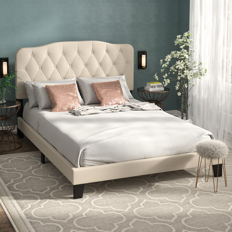 Andover Mills™ Montoya Upholstered Standard Bed & Reviews Wayfair